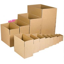 포장용 택배상자 포장상자 골판지 종이 박스 대 10개, box 중6호260x150x180