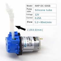 가압펌프 연동 펌프 12v Dc 액체 도징 펌프 수족관 실험실 분석 소형 워터 펌프 프라이밍 펌프 24v 전기, 12v -s06b