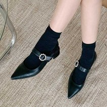 여자정장구두 여자 데일리화 원피스 신발 로우힐 여성 뾰족코 구두 WB5D7E7