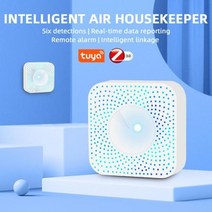 미세먼지측정기 공기질측정기 초미세먼지측정기 tuya zigbee smart air box air quality monitor co2 voc gas detector sensor, 1개