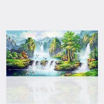 보석십자수 수재샵 소나무와 학 120x60