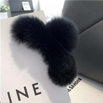 밍크 집게핀 헤어 대형 털 봉제 렉스 토끼 모피 큰 머리 발톱 럭셔리 클램프 머리핀