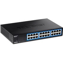 TRENDnet 24포트 기가비트 데스크탑 스위치 TEG-S25D 기가비트 RJ-45 포트 24개 48Gbps 스위칭 용량 팬리스 디자인 금속 인클로저 내부 전원 공급 장치 평생