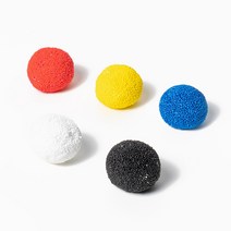 칼라폼 폼클레이 만들기 10g 5색 세트 촉감놀이 촉감놀이 미니클레이 컬러 점토