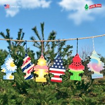 리틀트리 차량용 종이 방향제 옷장용 걸이형 디퓨저, 리틀트리 코튼캔디