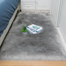 러그 거실 카펫 매트 양털 극세사 부드러운 솜털 양가죽 모피 북유럽 침실 바닥 white faux fur bedside rug
