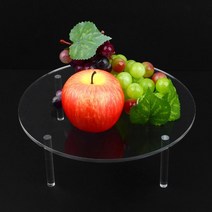 매장 업소 실내 인테리어용 원형 아크릴 투명 진열대 대형 지하상가용