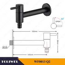 슬림수전 엔틱 전화기 샤워기 거위목 일반수도꼭지황동 크롬 욕실 수도꼭지 주방 벽 장착 싱크 세면대 수, 09 Q2
