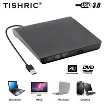 cd리더기 cd롬 노트북cd리더기 노트북cd롬 외장cd 외장oddTISHRIC-CD DVD 외부 USB 광학 드라이브 버너 어, 01 Type 1