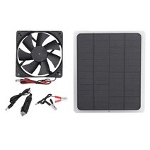 태양 전지 패널 배기 팬 20W 12V USB 태양 광 전원 팬 야외 IP65 방수 휴대용 인공 호흡기 배기 팬, 한개옵션0, 한개옵션0