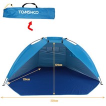 원터치텐트 초경량 자동 인스턴트 팝업 휴대용 비치 텐트 야외 자외선 차단 캠핑 낚시 카바나 선 쉼터, 08 Royal Blue