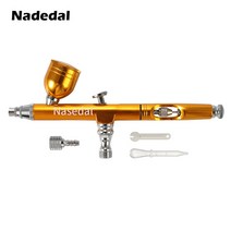 듀얼 액션 0.3mm 에어브러시 중력 피드 페인트 스프레이 건 케이크 장식 네일 아트 매, 02 NT-133G