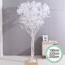 실내인테리어 인조나무 123종 / 플트 조화나무 C, C19.라인-화이트자작나무 190cmK/벽면형, 1개