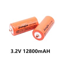 인산철배터리팩 100% 정품 32650 12800mAh 3.2V lifepo4 충전식 배터리 전문 리튬 철 인산염 전원 나사 포, 02 2 PCS Battery