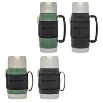 스탠리 레거시 쿼드백 푸드자 500ml 블랙 죽통 보온도시락통 등산캠핑 스포크포함, 800ml 그린