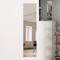 안전 아크릴 거울 40CM 원형 이동식거울 세면대거울 벽면거울 화장실용품 가벼운거울 앤틱거울 화장대조명거울 미용경대 벽에붙이는거울