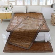 리앤데코 탄화보더 마작자리 천연 여름 대나무 돗자리 90x180cm
