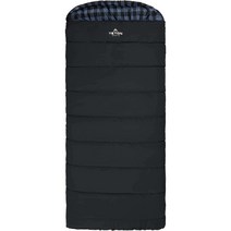 TETON 테톤 브리저 캔버스 침낭 35F -20F 0F 20F 옵션, 롱(20F), 차콜(블루 폴리라이너)