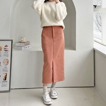 말리 슬릿 스웨이드 롱 스커트 (4color)