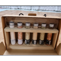 쌩스네이처 히말라야 핑크솔트 바이알 6종 + 우드 트레이 세트, 10세트