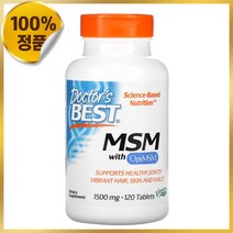 닥터스베스트 옵티 엠에스엠 포함 MSM 1500mg 120캡슐