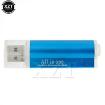 블랙박스sd카드리더기 microsd nfc c타입 멀티 카드 판독기 USB 2.0 전체 1 메모리 리더 어댑터 스틱 마이크로 (M2) 플래시 MMC RSMMC4 컬러, Black