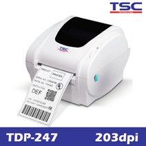 TSC TDP-247 감열전용 스티커라벨 및 택배송장 바코드 프린터, 연결방식(RS232시리얼)