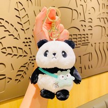 SeekFun 양모 귀여운 인형 자동차 양모키링 키홀더 열쇠고리 가방키링, 판다01