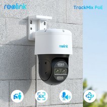 아파트현관 홈cctv 현관문 cctv 홈캠 ip카메라 가정용 Reolink TrackMix 시리즈 Poe 및 WiFi 카메라 4k 듀얼 렌즈 PTZ 자동 추적 야외 애완 동물 자동, Trackmix Series WiFi_CN