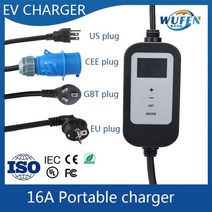 EV 충전기 타입 2 전기 자동차 충전 케이블 월박스 휴대용 1 695015, Type2 695015 _CEE 7KW