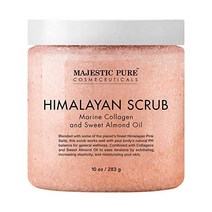 MAJESTIC PURE Himalayan Salt Body Scrub with Collagen and Sweet Almond Oil - 솔트 스크럽 각질 딥 클렌징 - 10