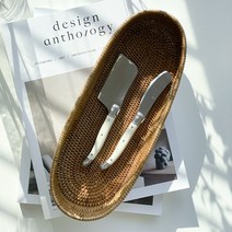 발리산 라탄 바구니_롱 라운드 트레이, 롱 라운드 트레이, 1개