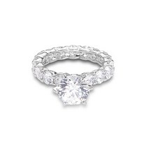 레인드랍 3.5MM 라운드 솔리테어 셋 반지
