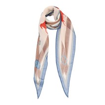 지센 지센 쉬폰 마름모 스카프 LAAMM807_BL