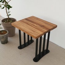 우드인미 티크원목 스툴의자/식탁의자/현관의자/보조의자, 티크원목 스툴의자, 선택:티크원목 스툴의자