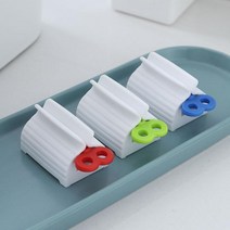 치약짜개 디스펜서 용실용품 튜브짜개 태엽식 1+1+1+1 (4개), 태엽식 치약짜개, 블루 2개 + 그린 2개