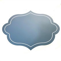 VC 인조 식판 디지털 인쇄 UV 인쇄 스크린 인쇄 방수 방유 마우스 패드 단열 매트 컵, 스카이블루, 식사매트:44*34cm