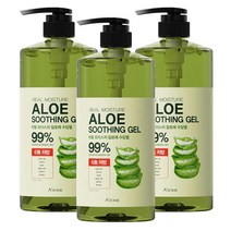 ASOME 리얼 모이스처 알로에 수딩젤 99%, 1000ml, 3개