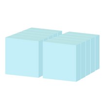 요랜드 점착메모지 정사각형 76 x 76mm, 10개, 블루