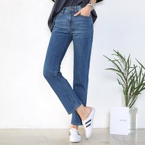 헤이올리 히든밴딩 베이직 일자 데님 팬츠