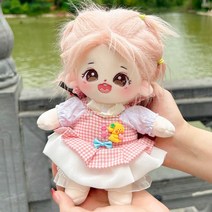 정품 코튼 인형 복숭아 가스 봉오리 가방 20cm 해골 소녀 생일 선물 귀여운, 복숭아 꽃 봉오리 + 헤어 스타일 + 꽃 피고 부 (관, 순정 20 cm본이 설치되었습니다