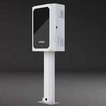 케이스 박스 충전소 테슬라 전기차 배전 방수 충전기 스탠드, 플래그십 기계코드 화이트(실내외)+스탠드50*70*25