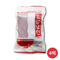 소포장 되어 있는 1인분 함흥냉면 사리, 4팩, 200g