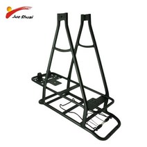 더블 레이어 전기 자전거 후면 랙 배터리 캐리어 26 인치 700C 전자 액세서리 Ebike 수하물 조절 가능, 04 700C HT