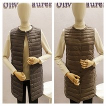 [올리비아로렌] NC15 오리털 경량 패딩조끼 VOBKDWSC421