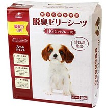 [일본 직구] 반려견 고급 일반 탈취 젤리 100매 x 4봉 반려묘 개 강아지 배변훈련 배변매트 소변매트 펫시트
