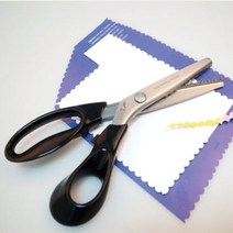 재단용가위 다목적 잘드는가위 원단핑킹가위 물결, 단일속성