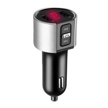 블루투스 무선 자동차 키트 핸즈프리 LCD FM 송신기 듀얼 USB 충전기 2.1A MP3 음악 플레이어, [01] 1 pc, 01 1 pc