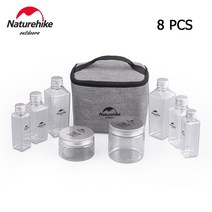 벨락코펠 벨락s9 티타늄코펠 포켁드림Naturehike 캠핑 조미료 병 휴대용 야외 주방 바베큐 크루츠 향신료, 02 8-piece Set
