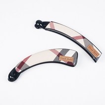 클래식 체크 바나나집게핀 올림머리 반머리머리핀